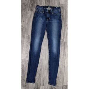 Lucky Brand Womens Size 27 Orta Premium Brooke Skinny Denim Blue Jeans Leggings